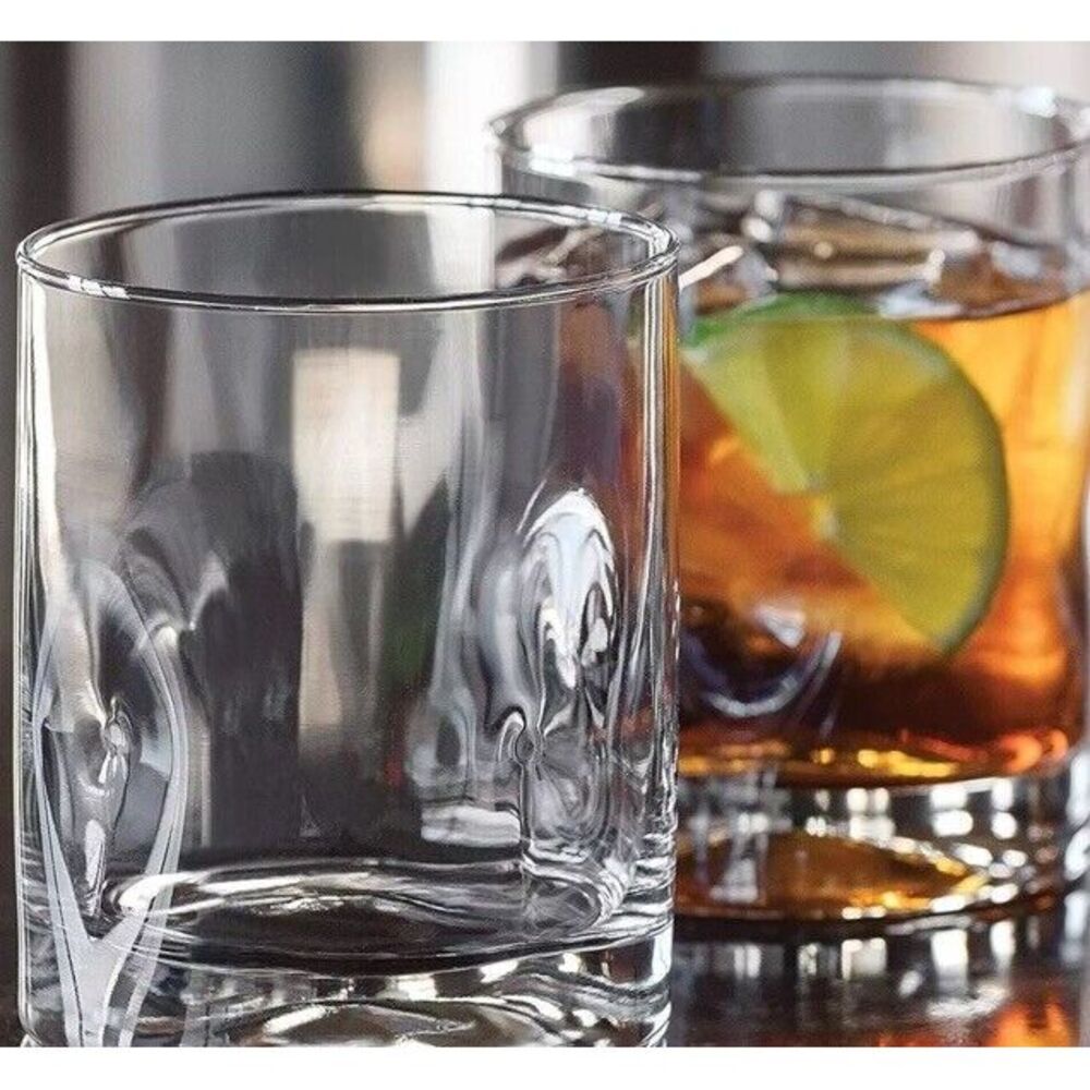 Libbey Intuition 11.75 Ounce Double‎ Old-Fashioned Glass Set 4 Cocktail Glasses